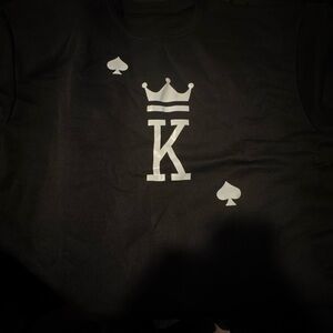 Kids Black Graphic T-Shirt